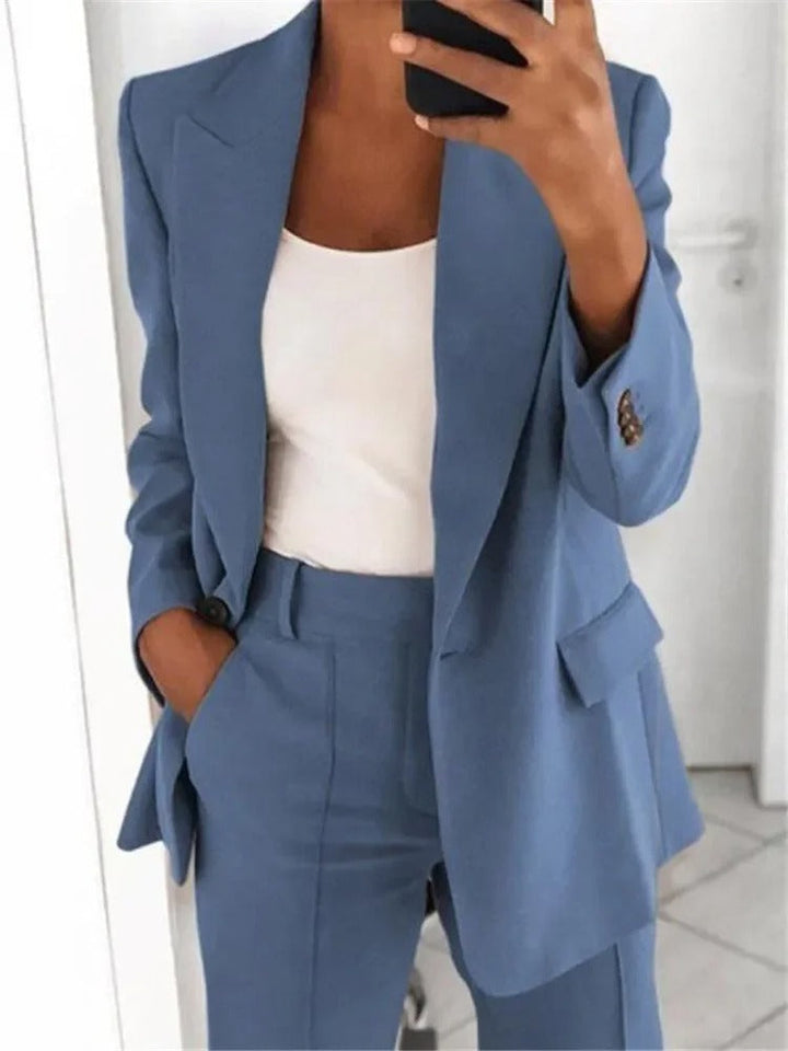 Women's Timeless Blazer and Trouser Suit Set