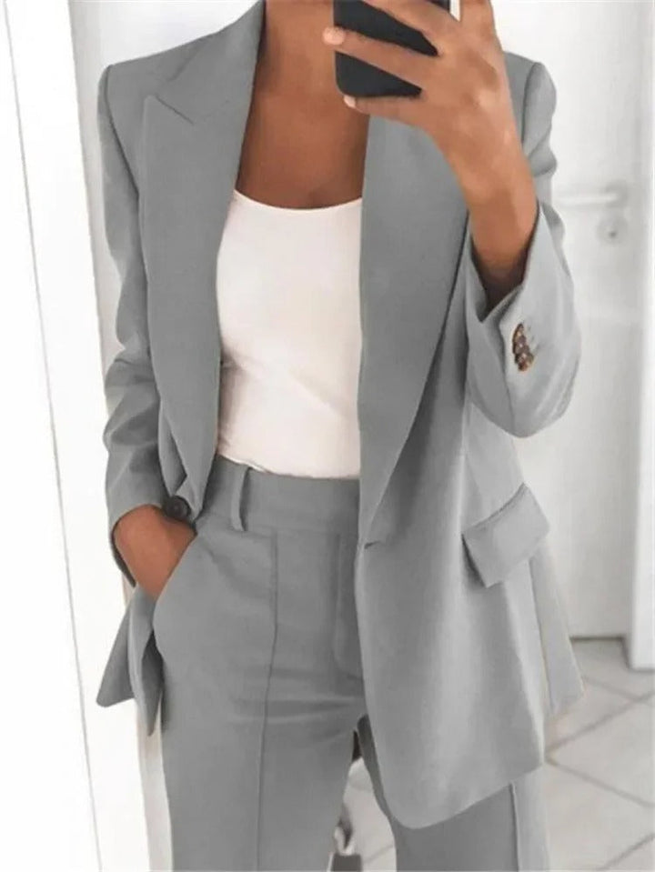 Women's Timeless Blazer and Trouser Suit Set