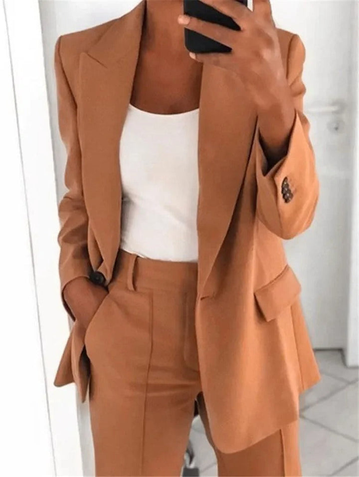 Women's Timeless Blazer and Trouser Suit Set