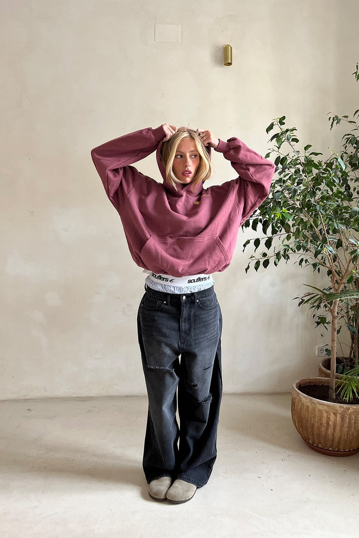 Relaxed "With Love" Print Hoodie for Casual Days