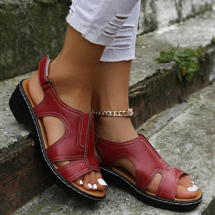 Women's Spring Platform Sandals with Cutouts