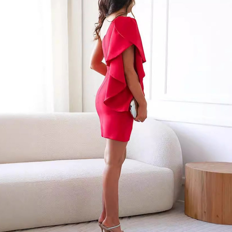 Body-Skimming Cocktail Dress with Refined Silhouette