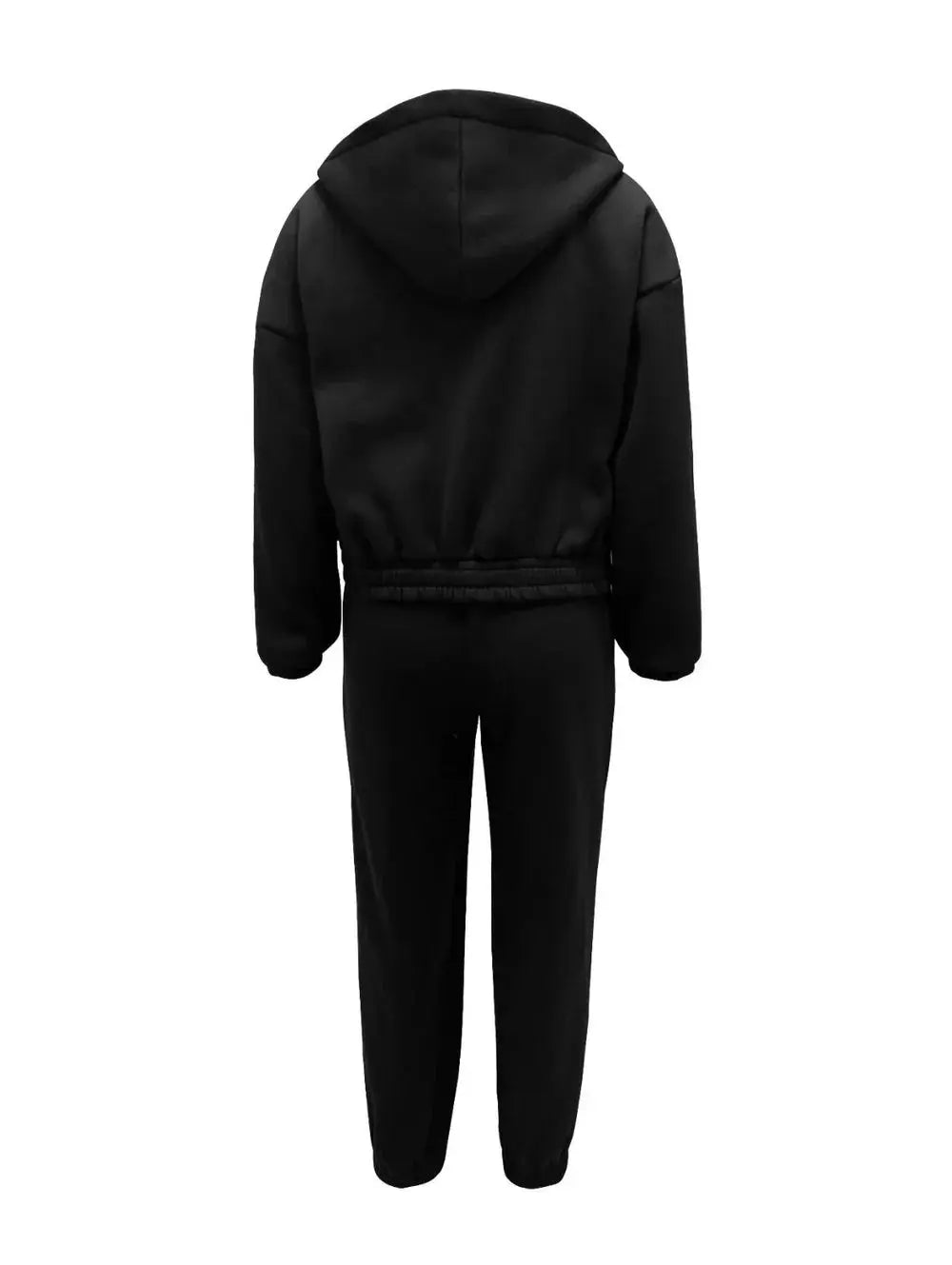 Three-Piece Lounge Set with Cropped Hoodie