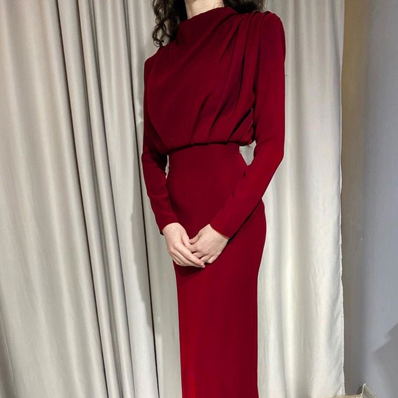 Women's Sleeveless Midi Dress with Draped Bodice