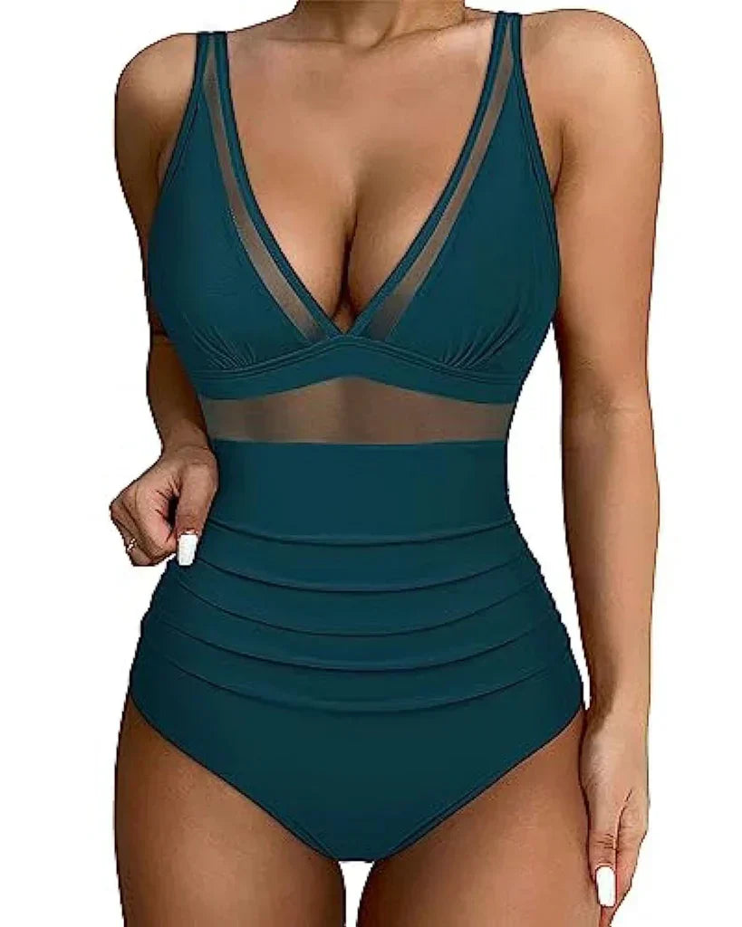 Women's One-Piece Swimsuit with a Sleek, Supportive Fit