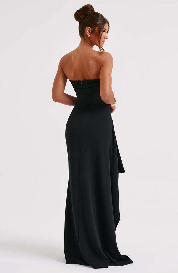 Refined Strapless Maxi Dress for Evening
